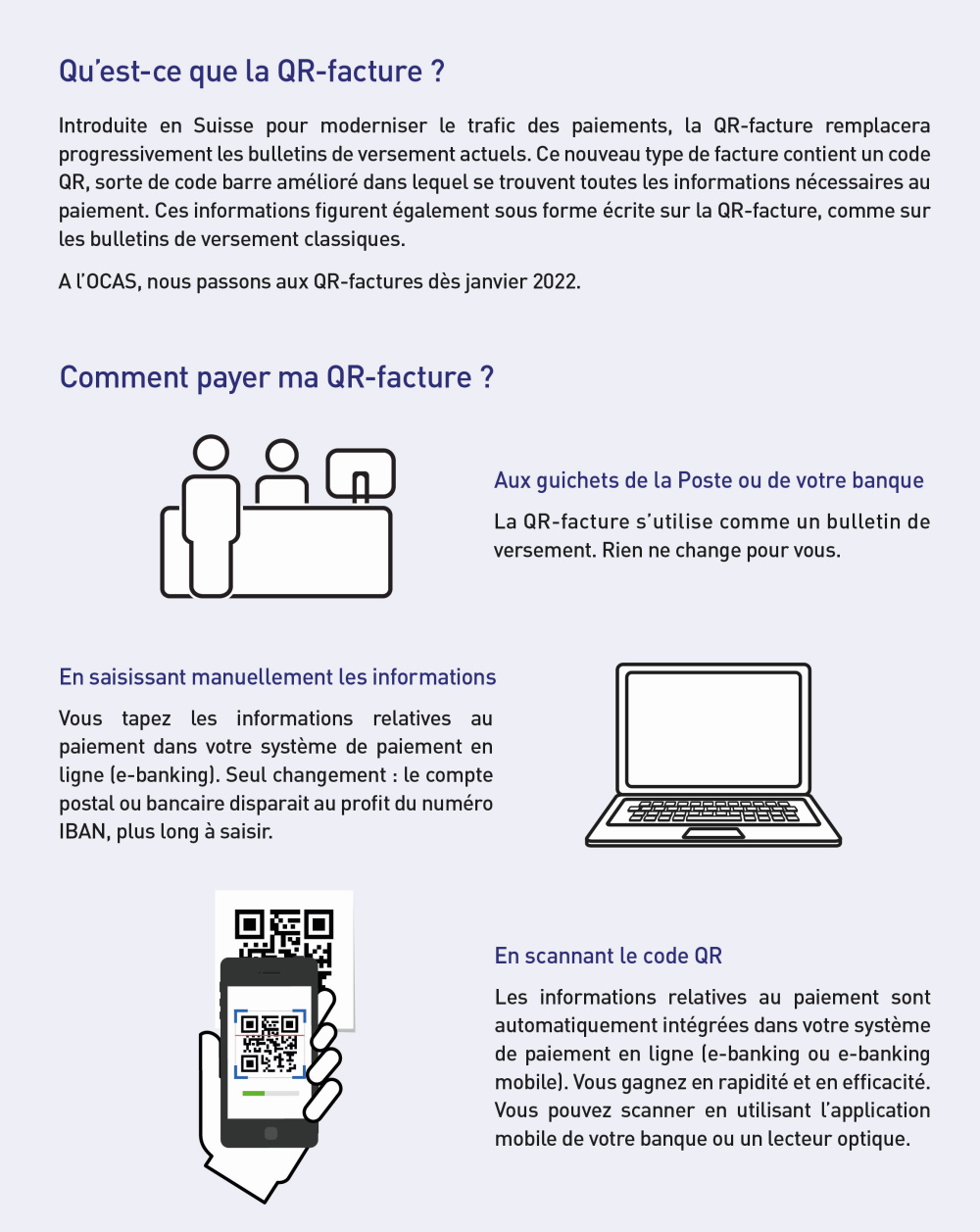 Introduction de la QR-facture en 2022